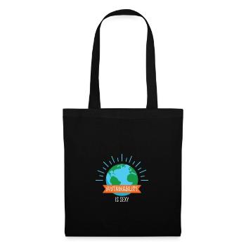 Sustainability and climate protection - Tote Bag - black - Front