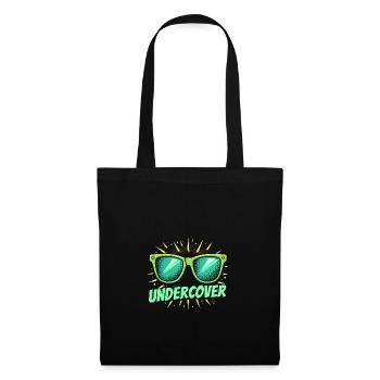 Lunettes de soleil drôles et costume de discours infiltré - Sac en tissu - noir - Devant