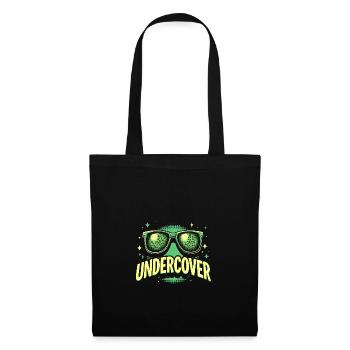 Lunettes de soleil drôles et costume de discours infiltré - Sac en tissu - noir - Devant