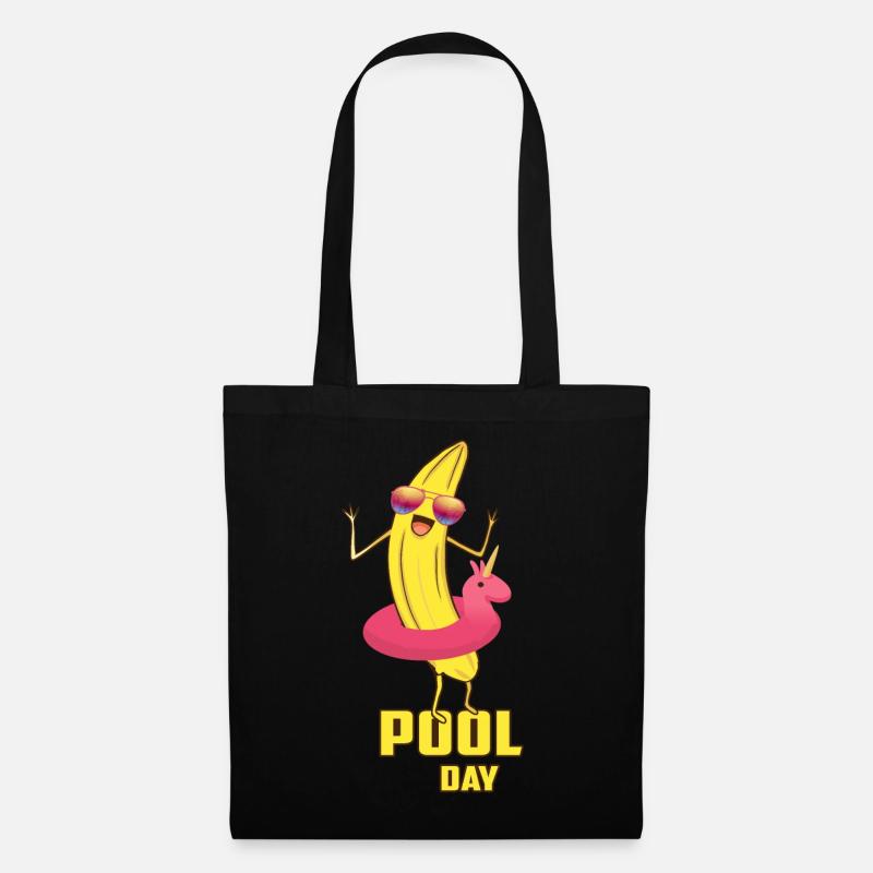 Banane Cool Pool - Sac en tissu - noir
