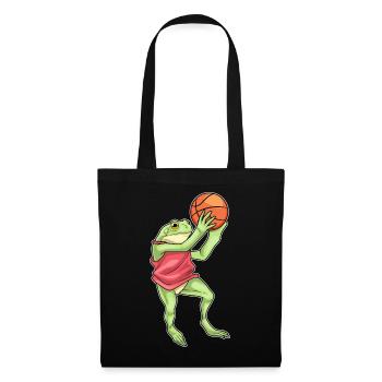 Frog basketball player basketball - Tote Bag - black - Front