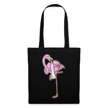 Flamingo Chess Piece King Chess - Tote Bag - black - Front