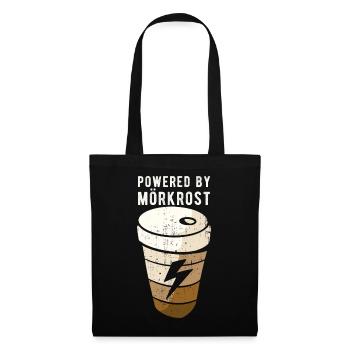 Propulsé par Mörkrost Sweden Coffee - Sac en tissu - noir - Devant