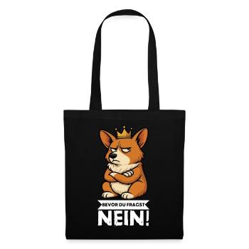 Before you ask: Corgi Corgi Welsh Corgi Corgi Dog - Tote Bag - black - Front