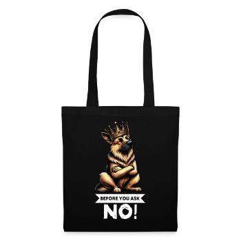 Avant de demander aux bergers allemands - Sac en tissu - noir - Devant