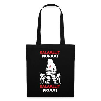 Grönland Design - Kalaallit Nunaat - Stoffbeutel - Schwarz - Vorne