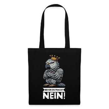 Avant que vous ne demandiez : pas de perroquet gris d’Afrique, perroquet, perroquet, perroquet, perroquet - Sac en tissu - noir - Devant