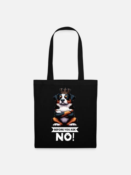 Before You Ask Appenzeller Sennenhund Sennenhunde - Stoffbeutel - Schwarz