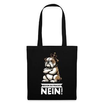 Before you ask No English Bulldog Bully - Tote Bag - black - Front