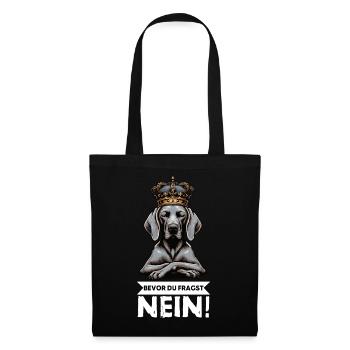 Avant que vous ne demandiez : pas de propriétaire de Weimaraner Weimaraner - Sac en tissu - noir - Devant