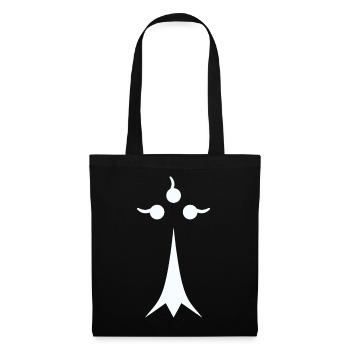 White minimalist ermine - Tote Bag - black - Front