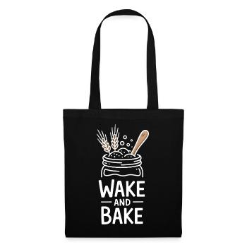 Weck-und-Bake-Morgenglas-Kunst - Stoffbeutel - Schwarz - Vorne