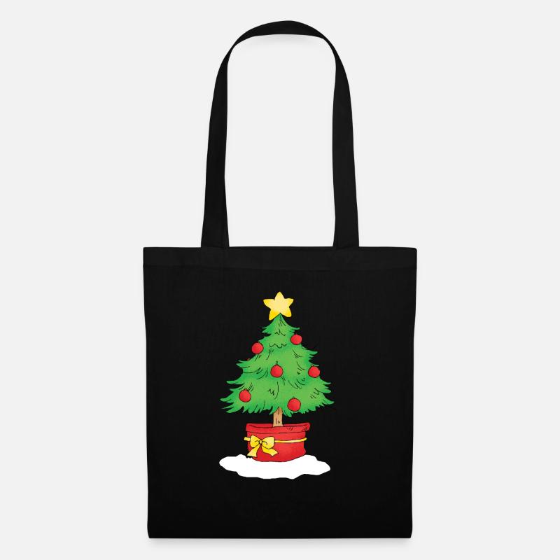 Christmas Tree - Sac en tissu - noir