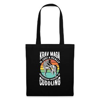 Martial Arts Self Defense Krav Maga Funny Quote - Stoffbeutel - Schwarz - Vorne