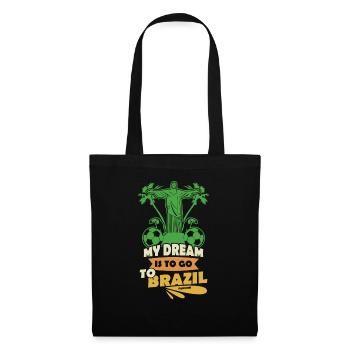 Brasilien - Stoffbeutel - Schwarz - Vorne