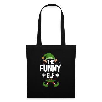Elfe de cadeau de Noël de famille assorti de groupe - Sac en tissu - noir - Devant