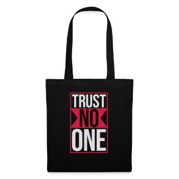trust no one quote - Tote Bag - black - Front