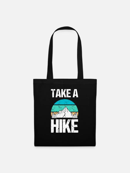 Take a Hike - Stoffbeutel - Schwarz