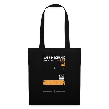 Je suis mécanicien Je répare des voitures - Sac en tissu - noir - Devant