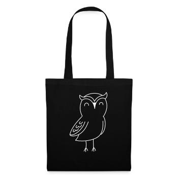 Cute Owl Forest Animal Wilderness Owls - Tote Bag - black - Front