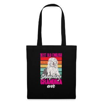 Old English Sheepdog Sheepie Bobtail - Tote Bag - black - Front