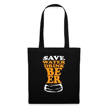 Fête de la boisson alcoolisée à la bière - Sac en tissu - noir - Devant