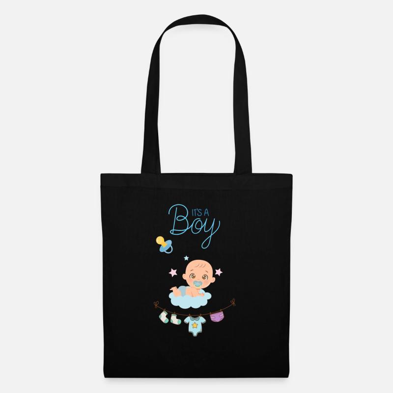 It's a boy - Stoffbeutel - Schwarz