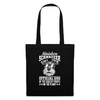 Schnauzer nain Chien Schnauzer - Sac en tissu - noir - Devant