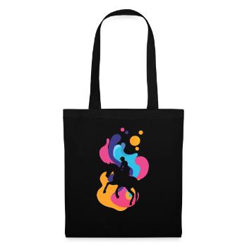Dressage Horse Rider Riding School - Tote Bag - black - Front