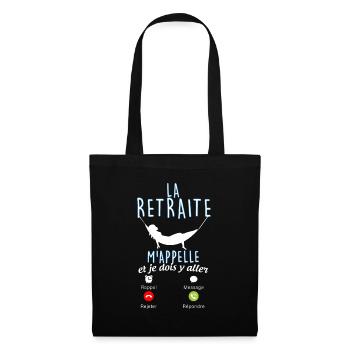 Retraite Femme La retraite M'Appelle - Sac en tissu - noir - Devant