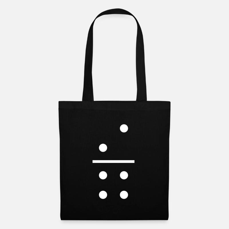 Domino Stein 2/4 - Stoffbeutel - Schwarz