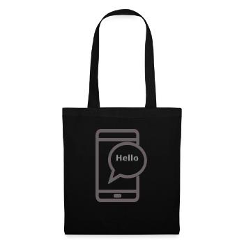 vêtement et accessoire - Sac en tissu - noir - Devant