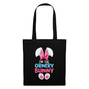 I'm The Ornery Rabbit Animal Lover Funny Easter - Tote Bag - black - Front
