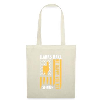 Laine d’animaux de ferme de chameau - Sac en tissu - nature - Devant