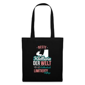 Meilleure grimpeuse du monde - 100 % authentique - Sac en tissu - noir - Devant