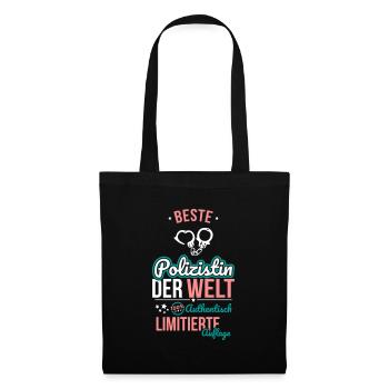 Best Female Policewoman in the World - 100% Authentic - Tote Bag - black - Front