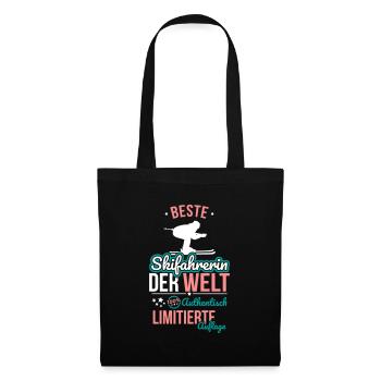 Best female skier in the world - 100% Authentic - Tote Bag - black - Front