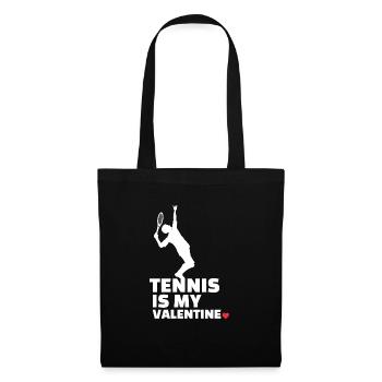 Ich Liebe Tennis Stilvolles - Stoffbeutel - Schwarz - Vorne