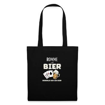 Rummy and beer - Tote Bag - black - Front