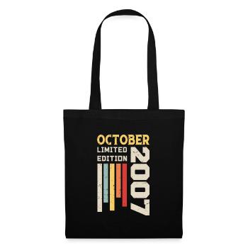 October 2007 - October 2007 Birthday Gift - Tote Bag - black - Front