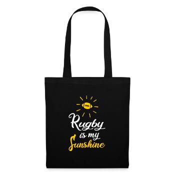 rugby rugbyspieler rugby is my sunshine - Stoffbeutel - Schwarz - Vorne