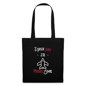 j'peux pas j'ai modélisme - Sac en tissu - noir - Devant