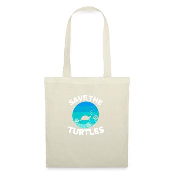 Rétro Créature Marine Océan Animal Sauvez les Tortues - Sac en tissu - nature - Devant