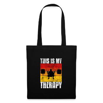 This is my therapy Bodybuilding Bodybuilder GYM - Tote Bag - black - Front