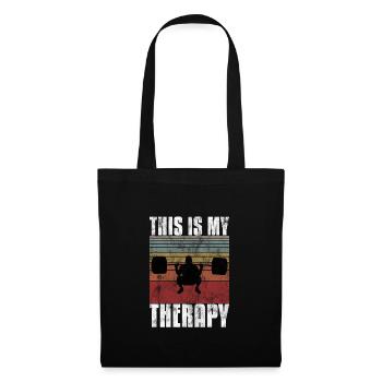 This is my therapy Bodybuilding Bodybuilder GYM - Tote Bag - black - Front