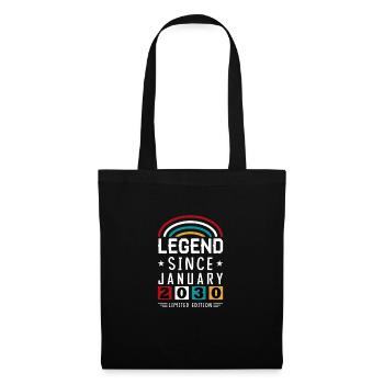 2030 Legend Since Birthday Gift January - Tote Bag - black - Front