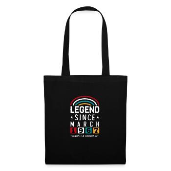1967 Legend Since Birthday Gift March - Tote Bag - black - Front