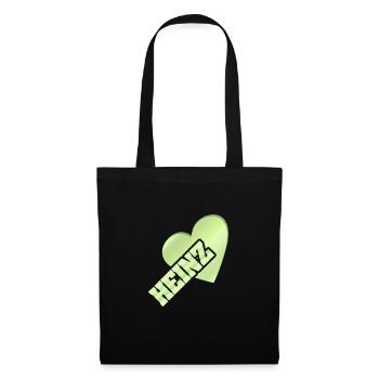 Liebe für Heinz Gold Love - Stoffbeutel - Schwarz - Vorne