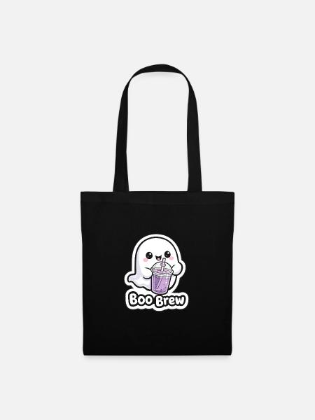 Kawaii Boo Brew Geist - Stoffbeutel - Schwarz
