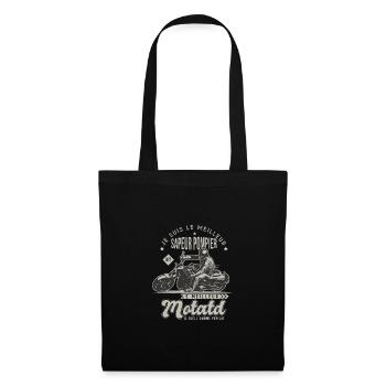 Motard le meilleur Sapeur pompier cadeau cool - Sac en tissu - noir - Devant